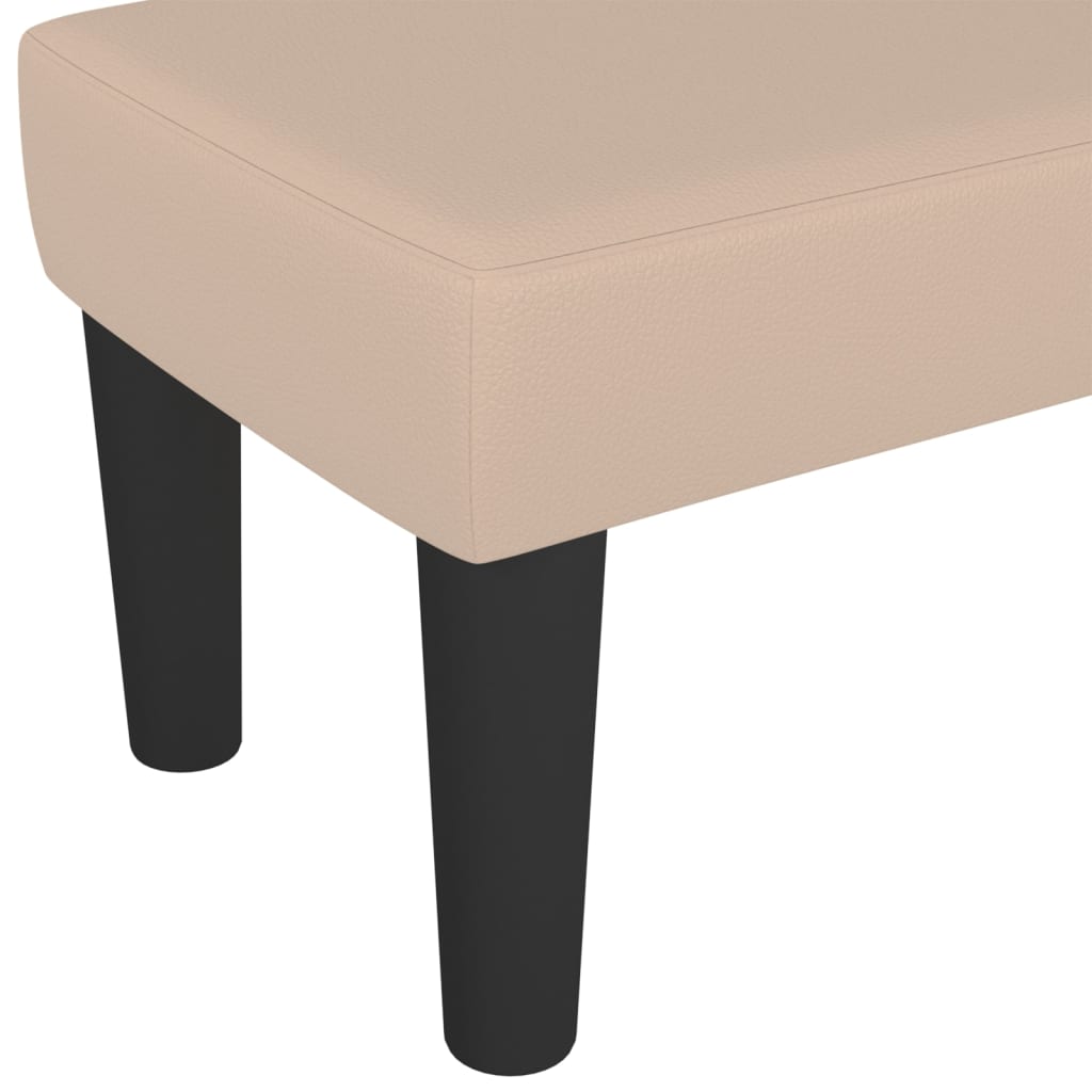 Sitzbank Grau 70x30x30 cm Kunstleder