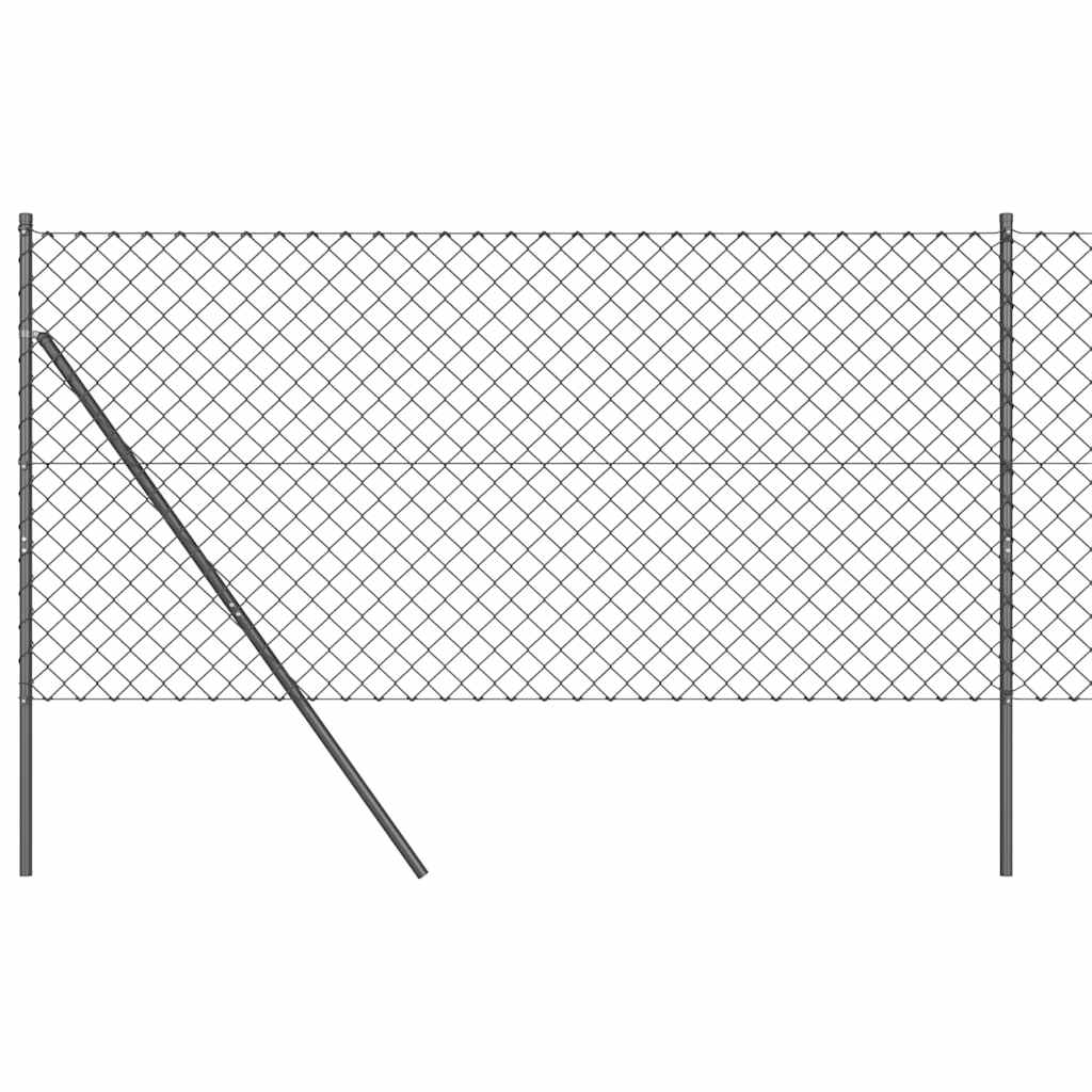Outdoor Kettenglied-Zaun Erdfixierung 10 x 0,4 m Grün Netz