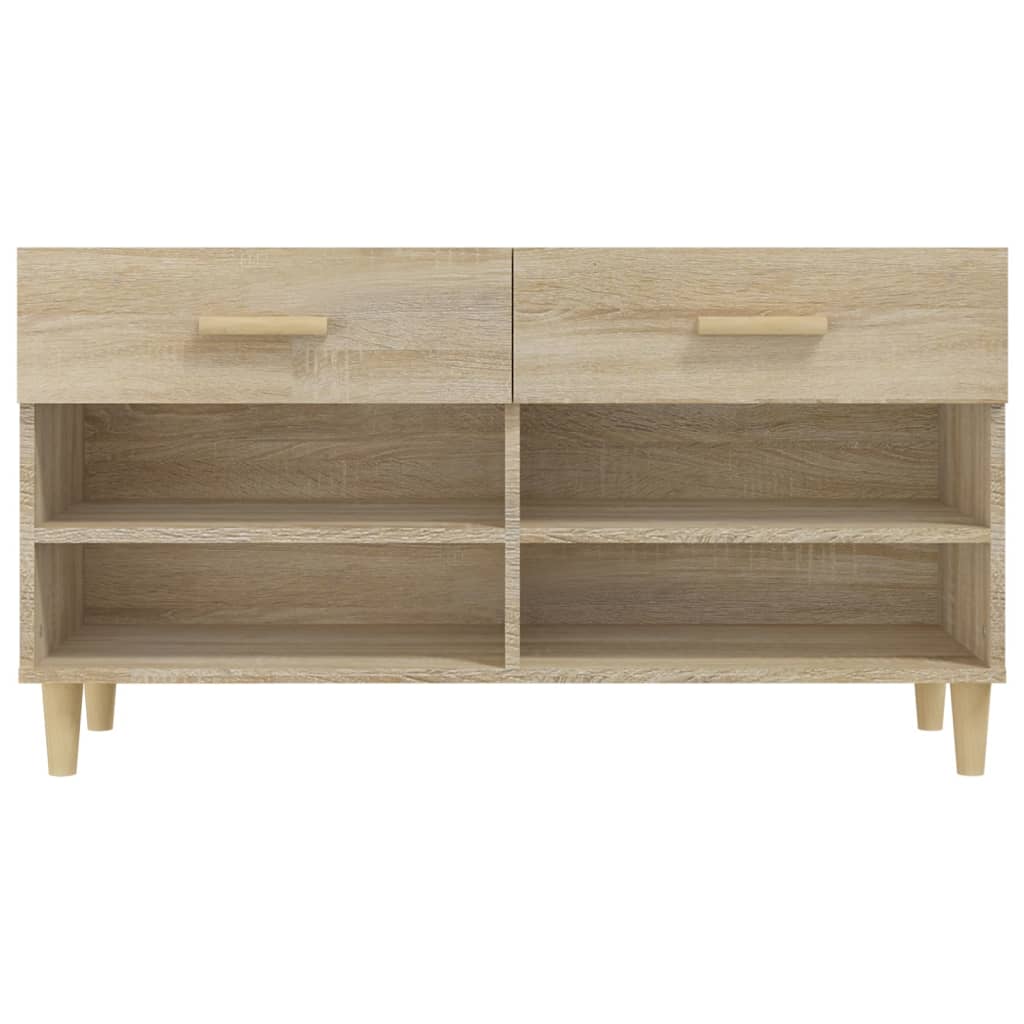 Schuhschrank Weiß 102x35x55 cm Holzwerkstoff