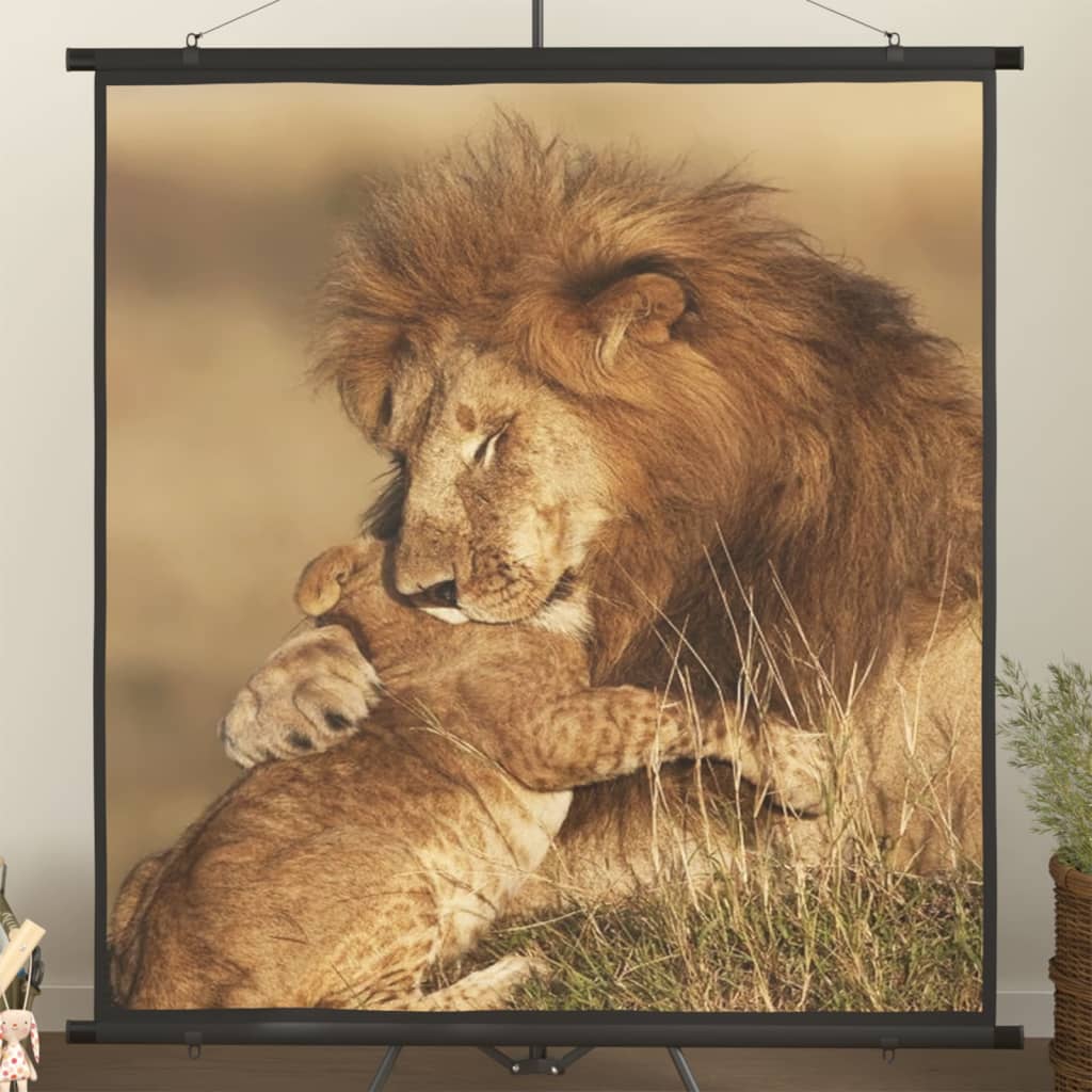 Beamer Leinwand 89" 1:1