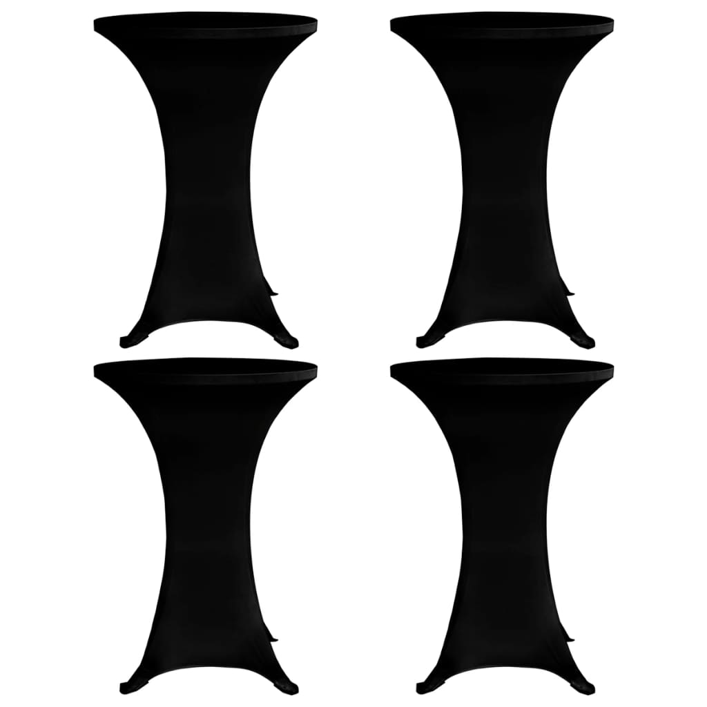 Tischhusse Stretchhusse 2 Stk 70 cm Anthrazit