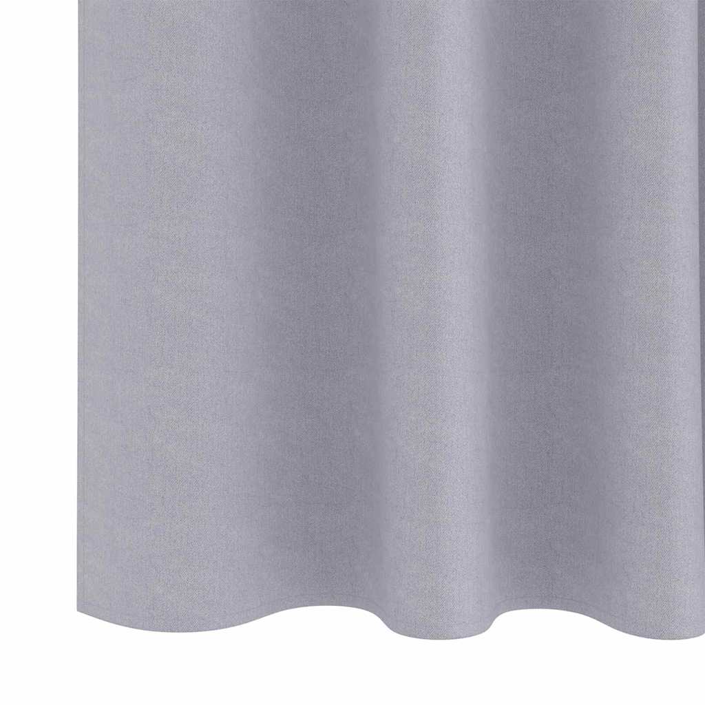 Verdunkelungs-Vorhänge mit Ringen 2 pcs Beige 140 x 140 cm