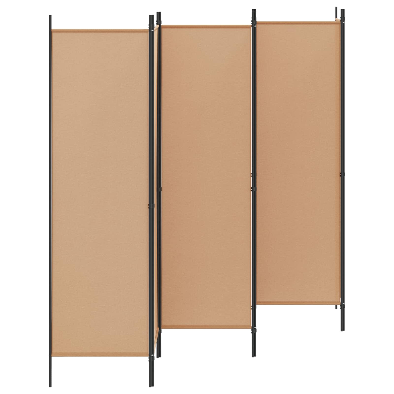Raumteiler Beige 150 x 180 cm Stoff