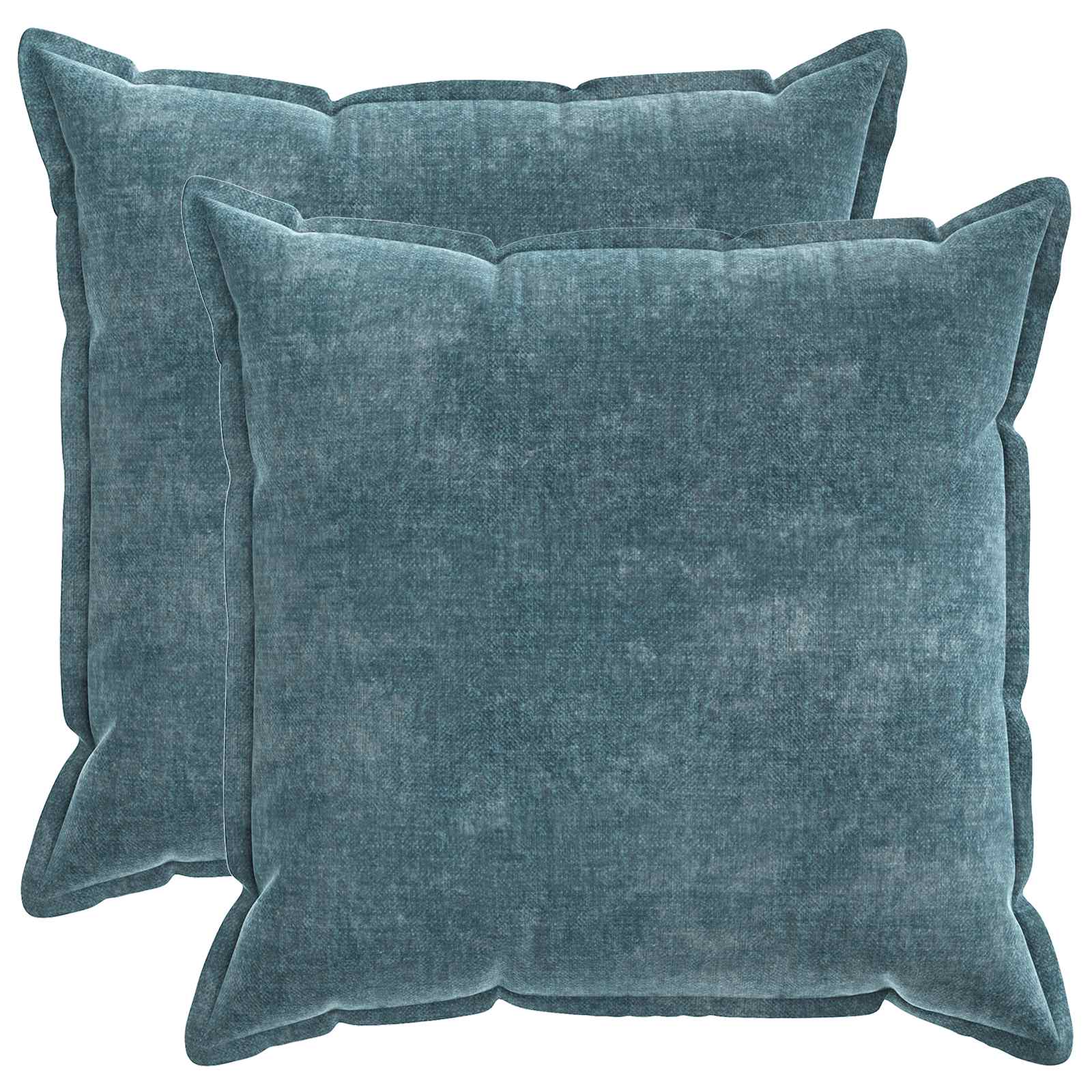 Kissenbezug 2 Stk. HOUTEN Dunkelgrau 30 x 30 cm Chenille-Stoff