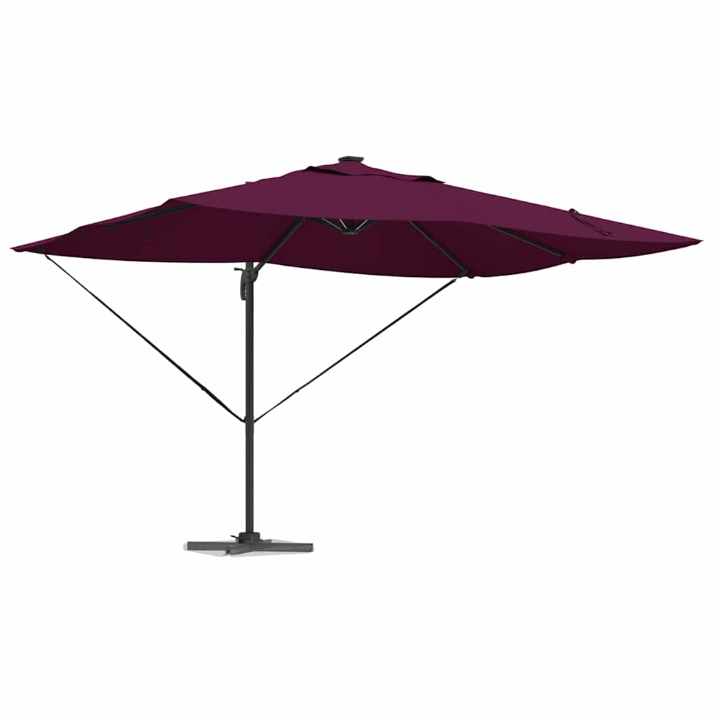 Sonnenschirm Sand 352 x 251 x 265 cm Polyester und Aluminium