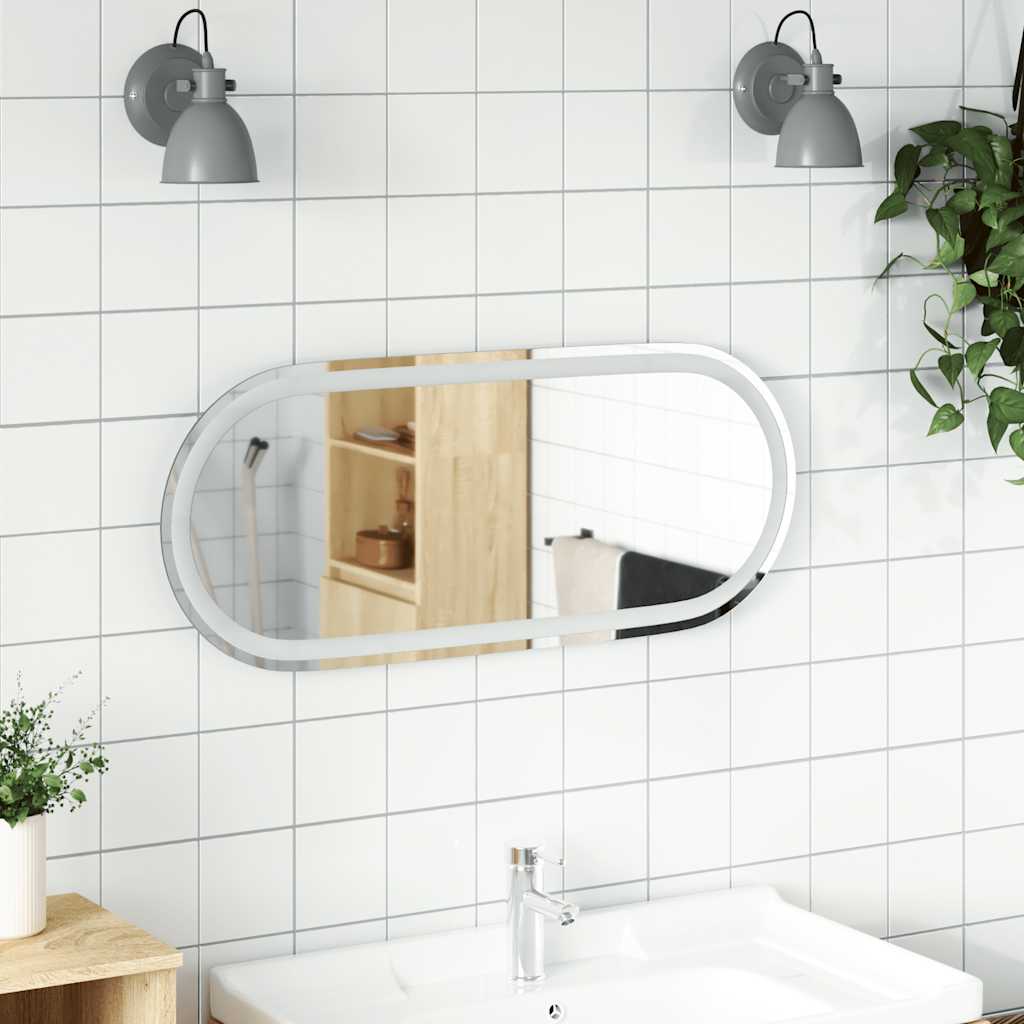 LED-Badspiegel 40x15 cm Oval