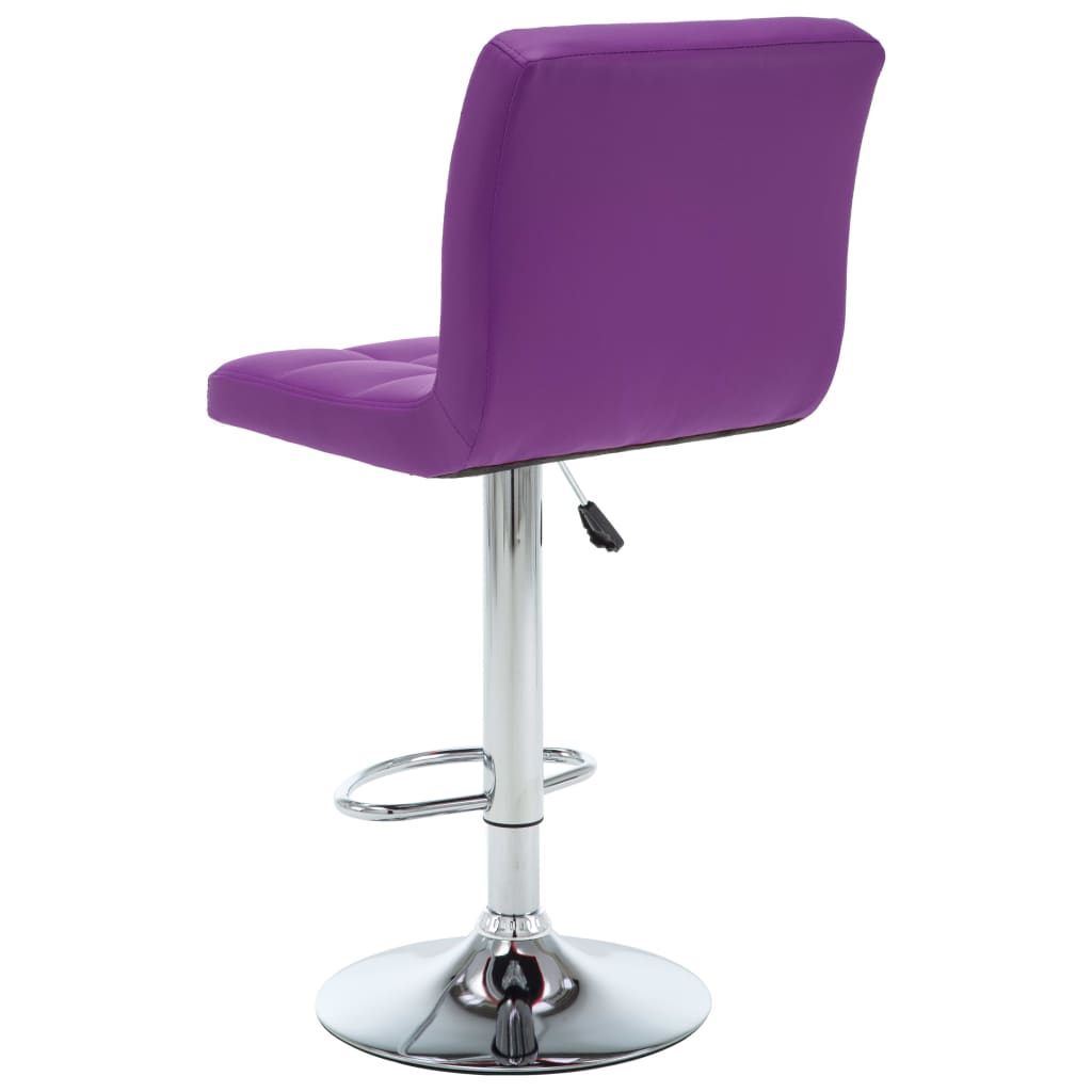 Barhocker 2 Stk. Weinrot Kunstleder