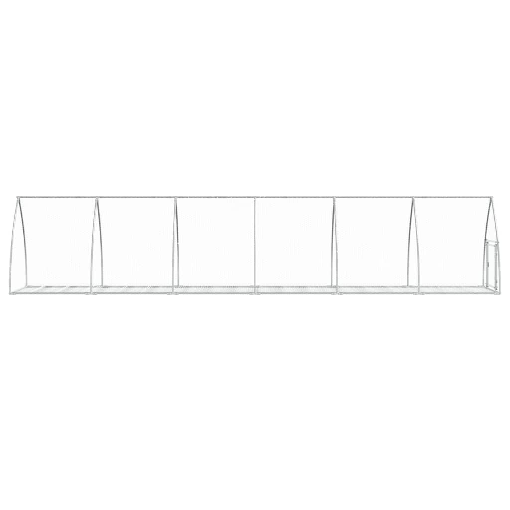 Hasenstall Silbern 105x100x120 cm Verzinkter Stahl