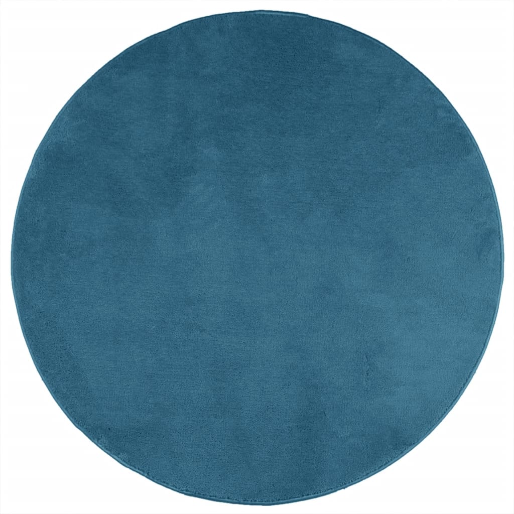 Teppich OVIEDO Kurzflor Anthrazit 120x120 cm
