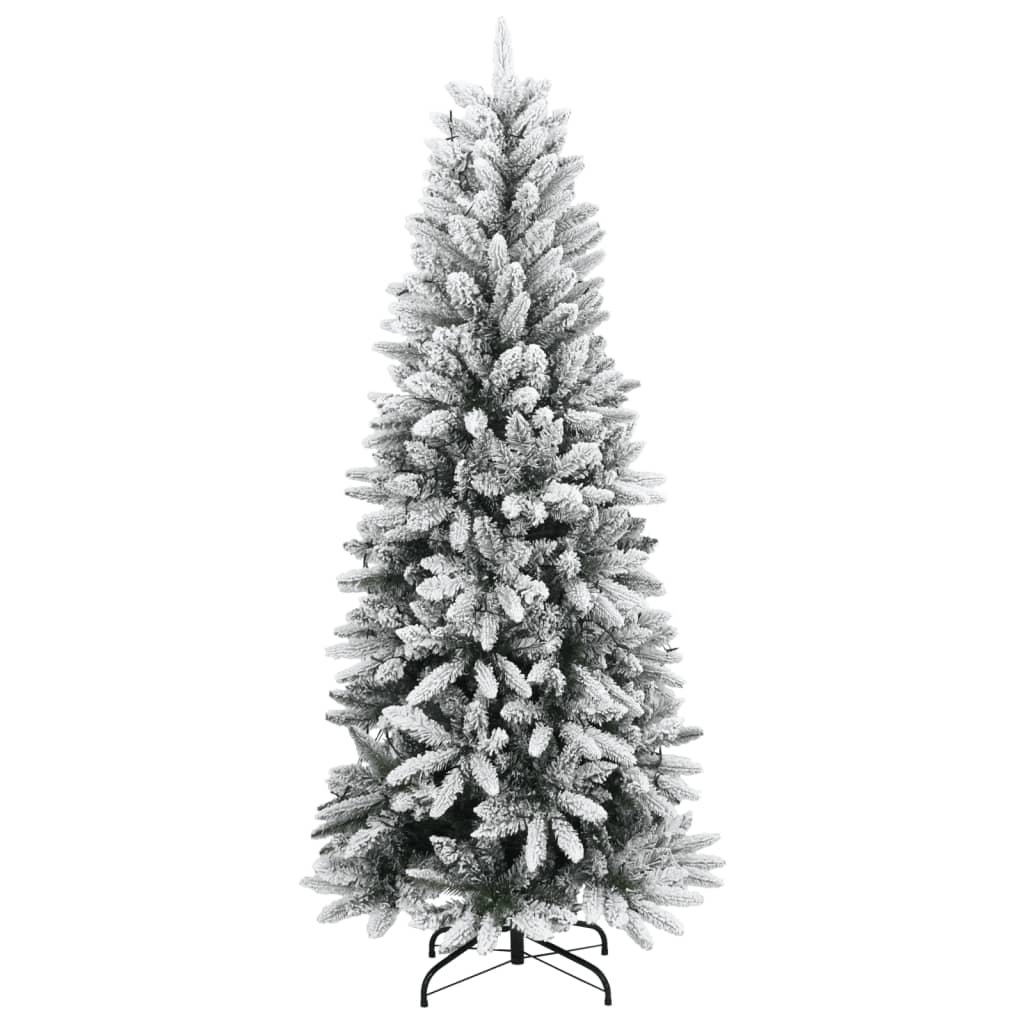 Künstlicher Weihnachtsbaum mit 150 LEDs mit Ständer Weiß 120 cm