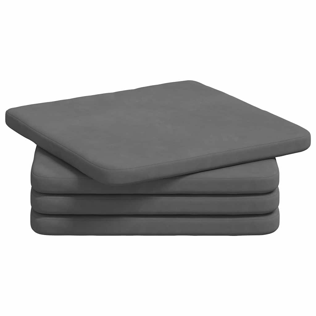 Sitzkissen 4 pcs Taupe 40 x 40 x 3 cm Mikrofaserstoff