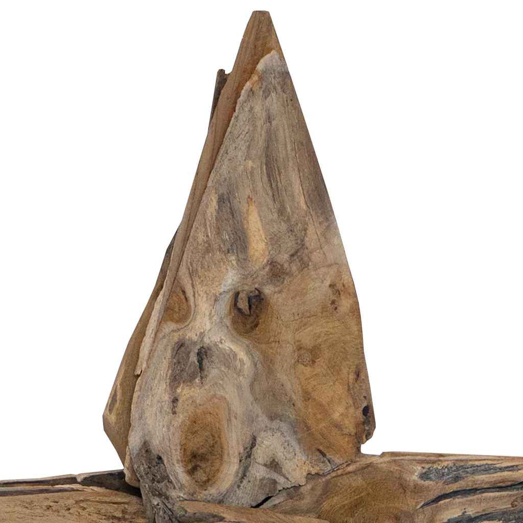 Weihnachtsstern Braun 31 x 15 x 46 cm Massivholz Teak