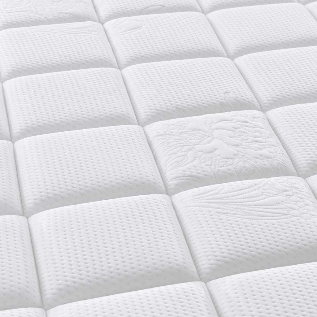 Taschenfederkernmatratze Mittelfest Plus 90 x 200 cm 33 cm Weiß