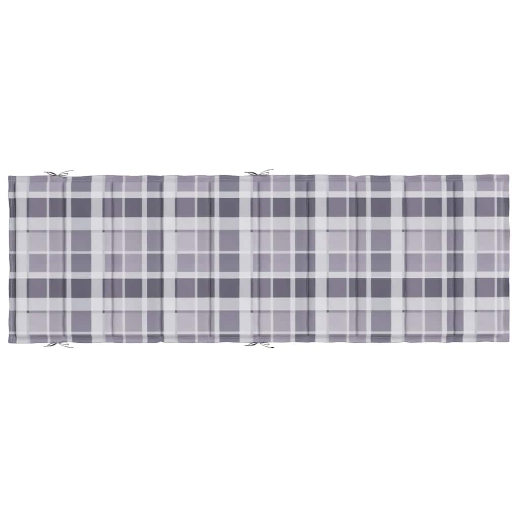 Sonnenliegen-Auflage Grau 186x58x4 cm Oxford-Gewebe