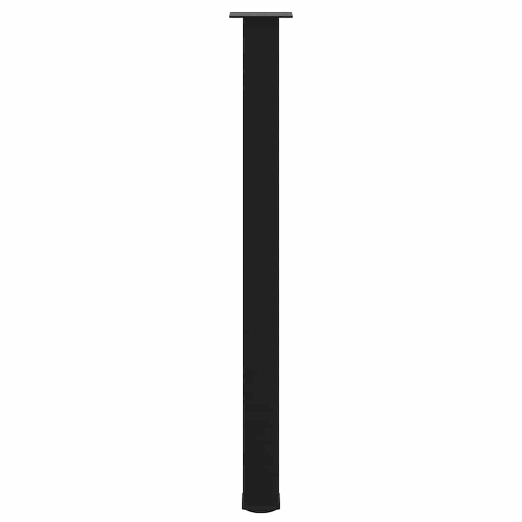 Bartischbeine 4 Stk. Schwarz 100-102 cm Stahl