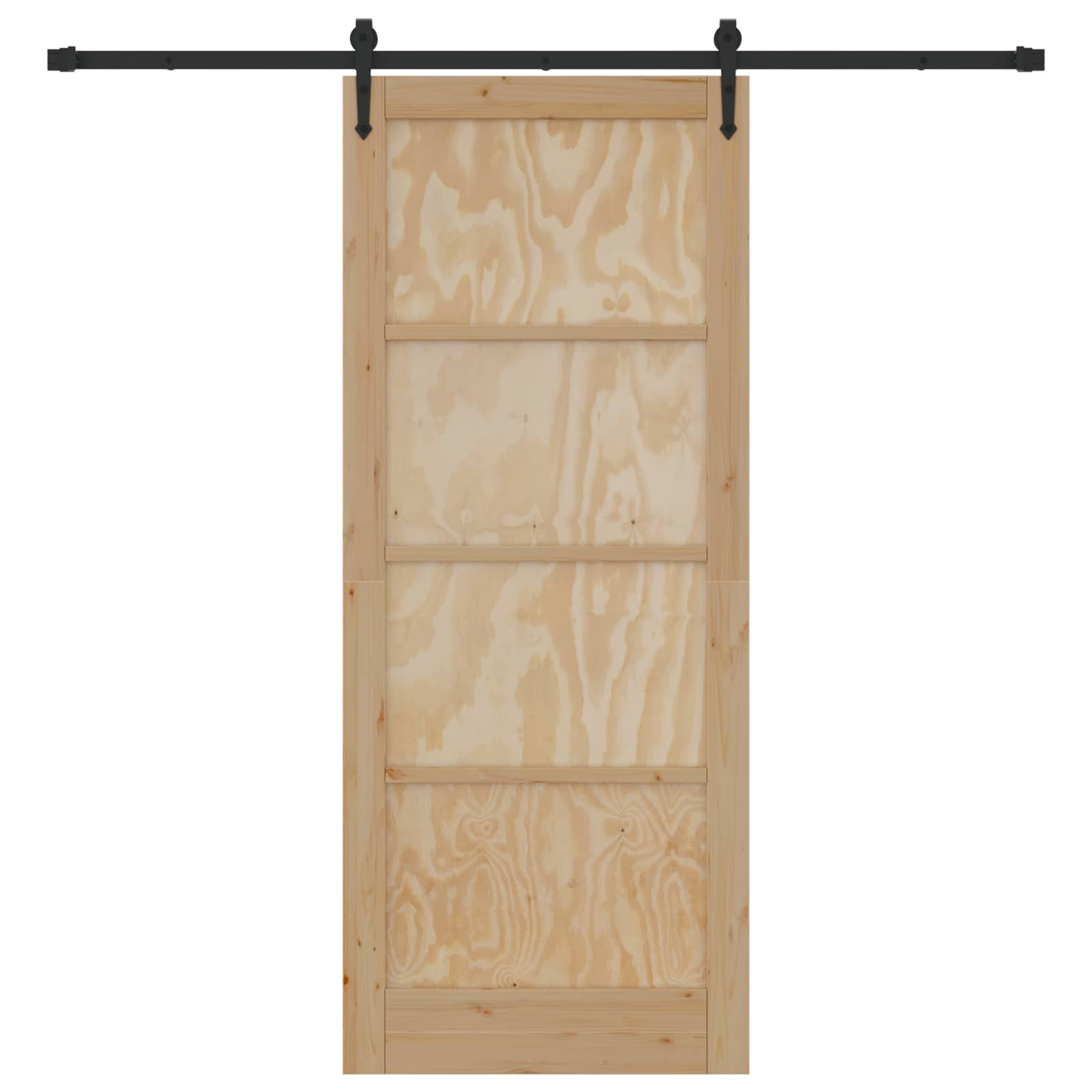 Schiebetür ORKDAL Natur 61 x 198,5 cm Massives Kiefernholz