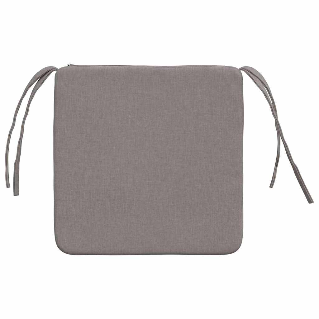 Sitzkissen 4 pcs Hellgrau 40 x 40 x 3 cm Stoff