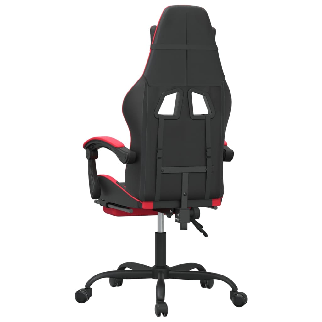Gaming-Stuhl Drehbar Schwarz und Grün Kunstleder