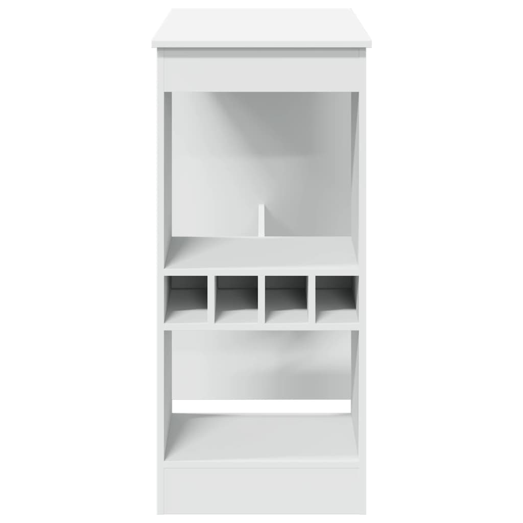 Bartisch mit Regal Schwarz Eichen-Optik 90 x 47,5 x 103,5 cm