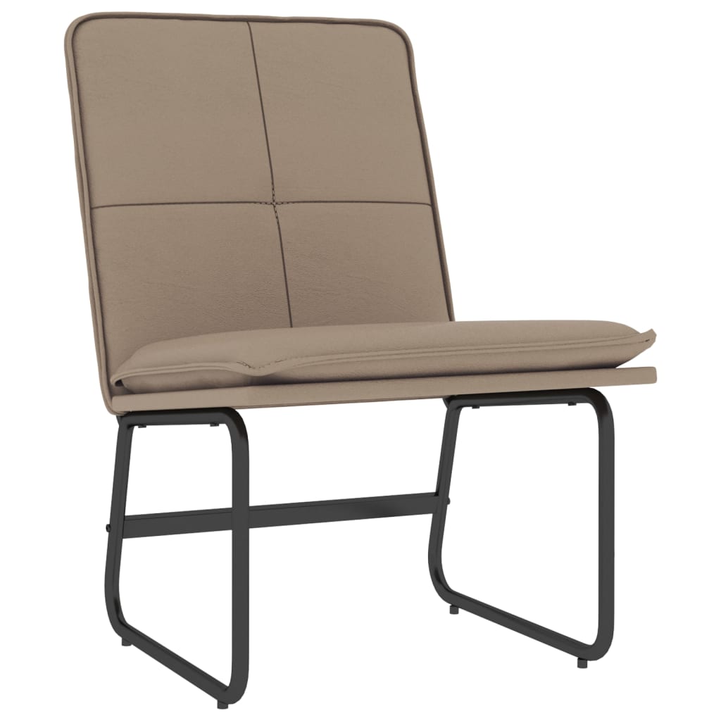 Loungesessel Creme 54x75x76 cm Kunstleder