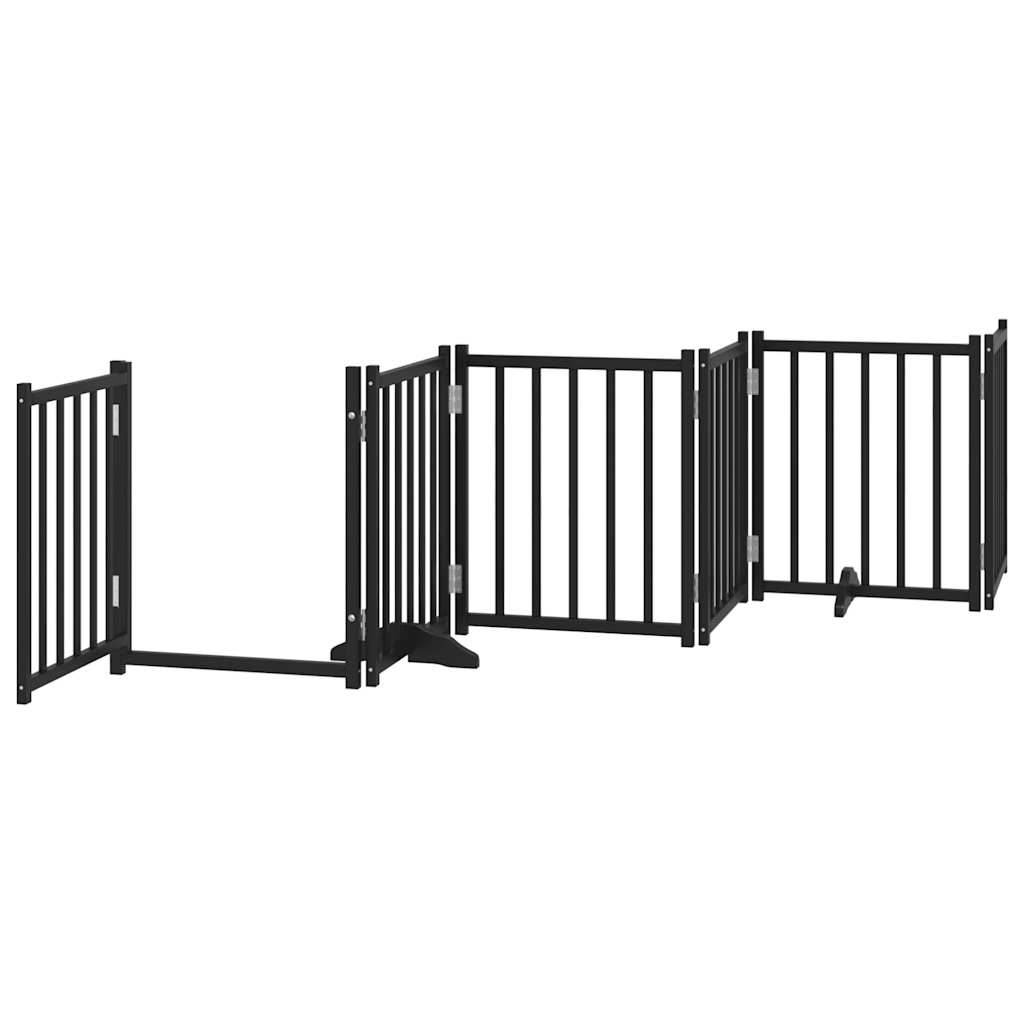 3-tlg. Hundetor Faltbar 150 cm Massivholz Tanne