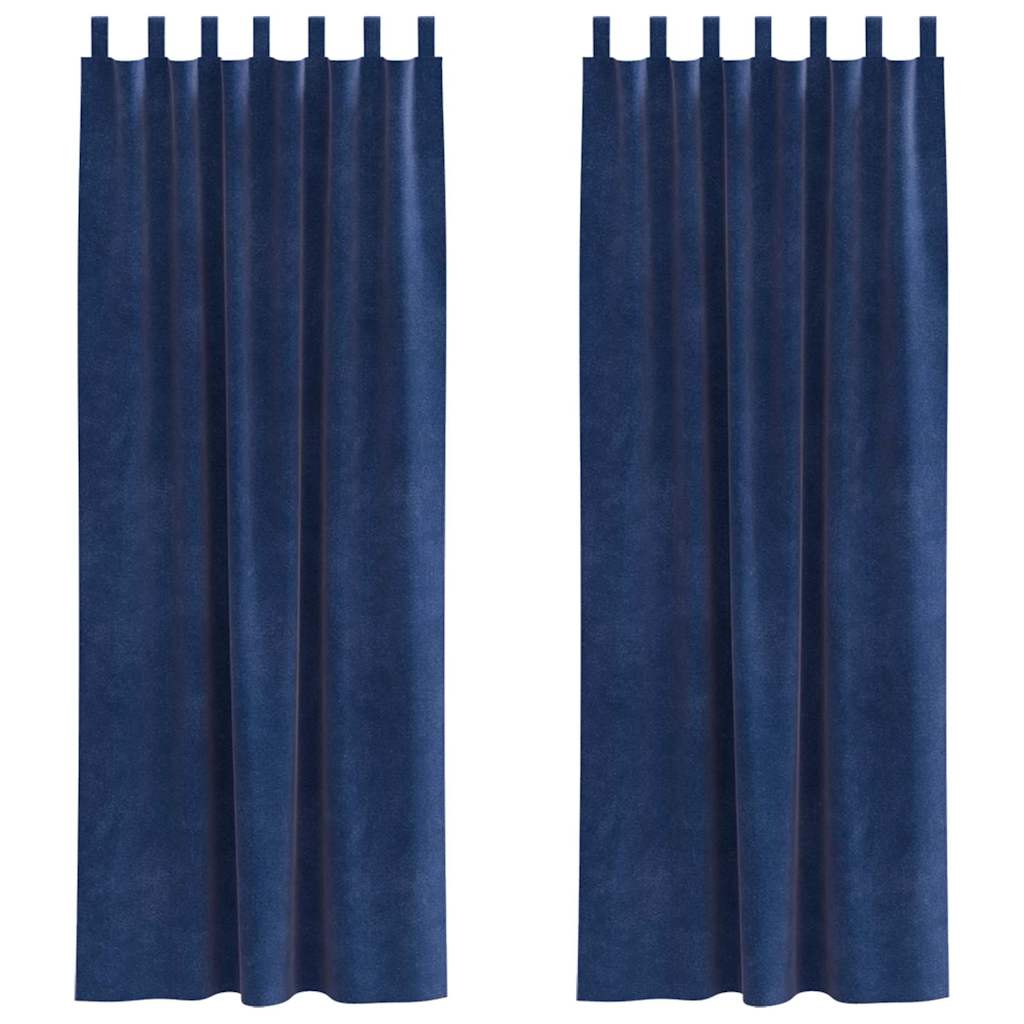 Verdunkelungsvorhänge 2 pcs Schwarz 140 x 140 cm Samt