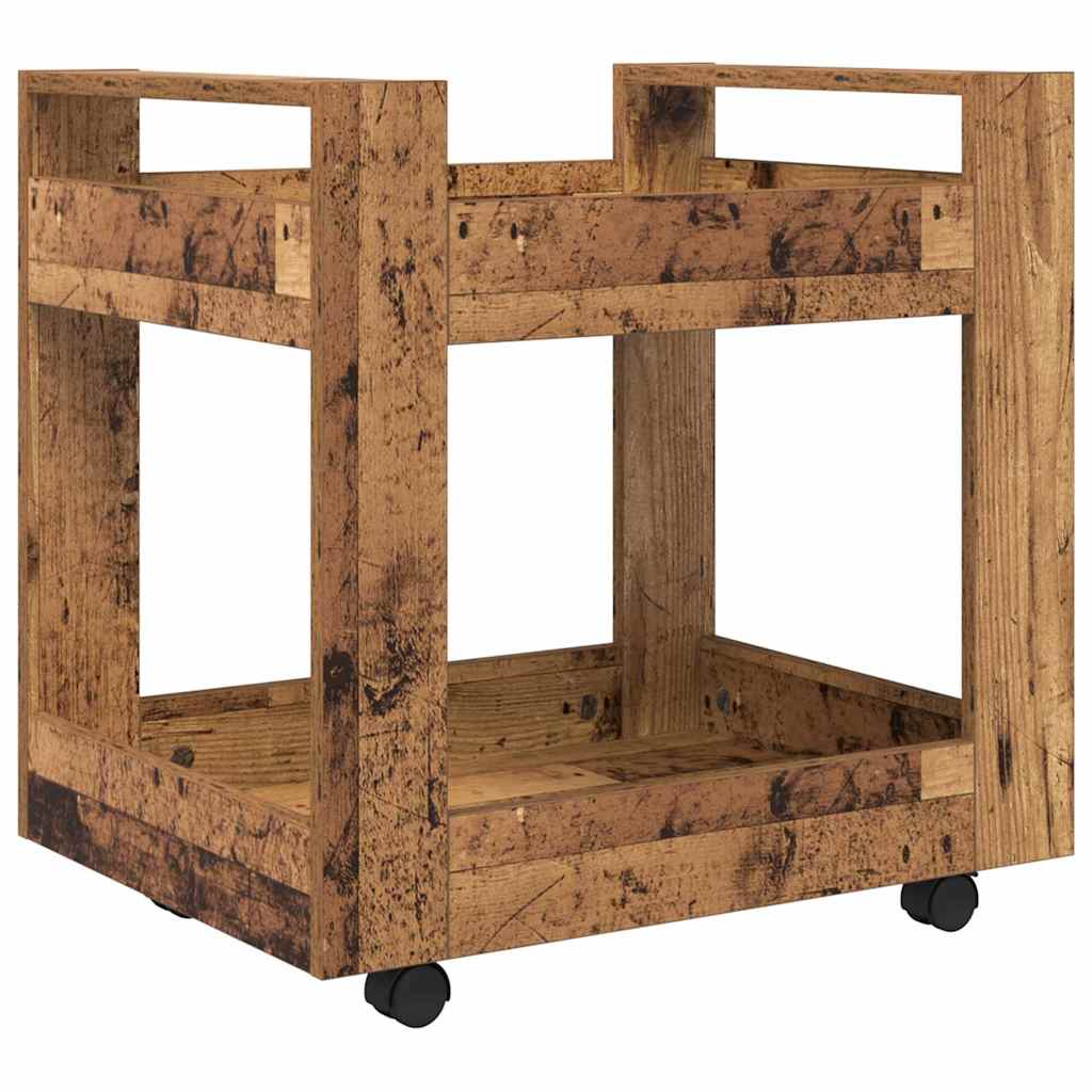 Bürowagen Weiß 60x45x60 cm Holzwerkstoff