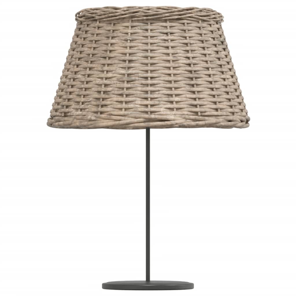 Lampenschirm Weiß Ø15x12 cm Korbweide