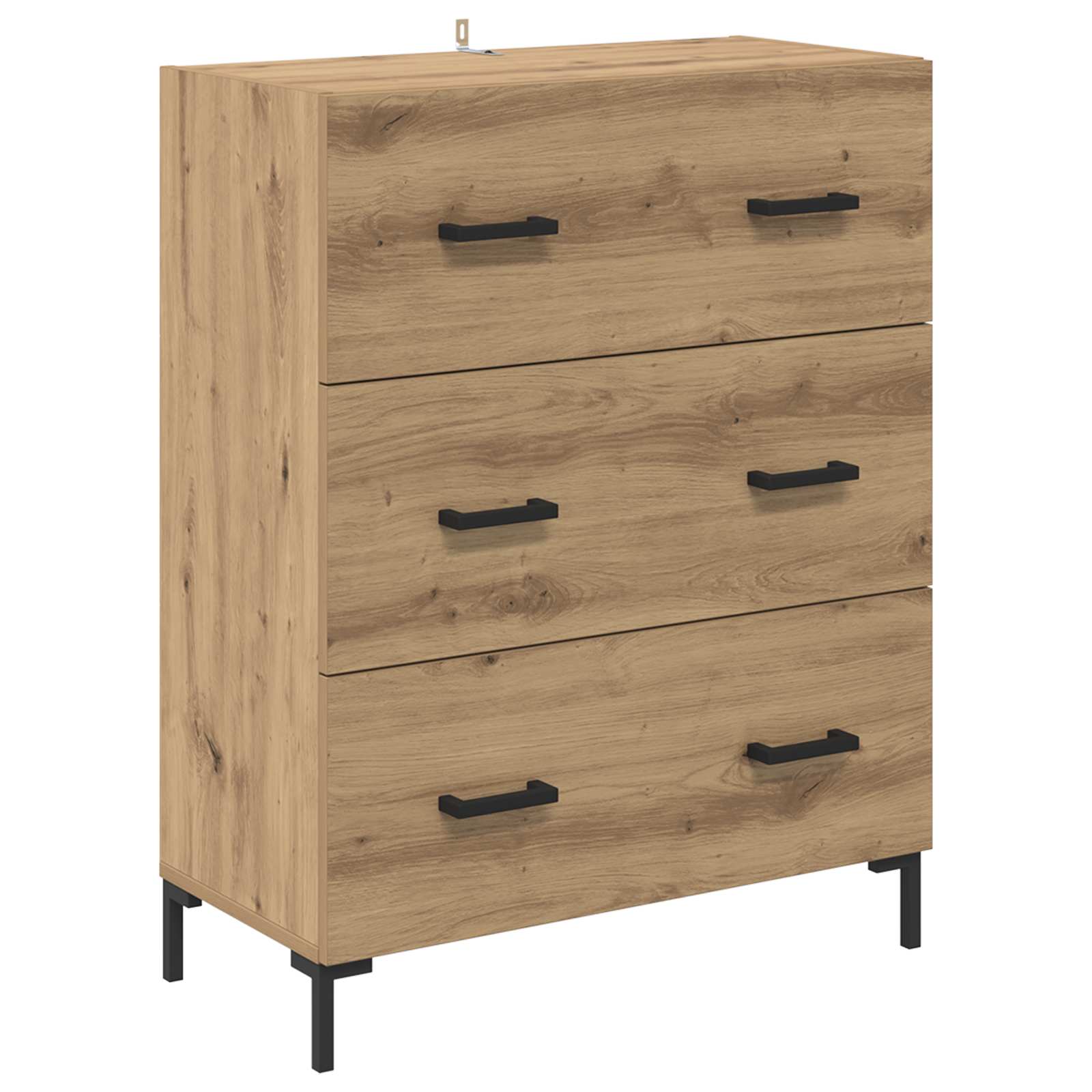 Highboard Betongrau 69,5x34x180 cm Holzwerkstoff