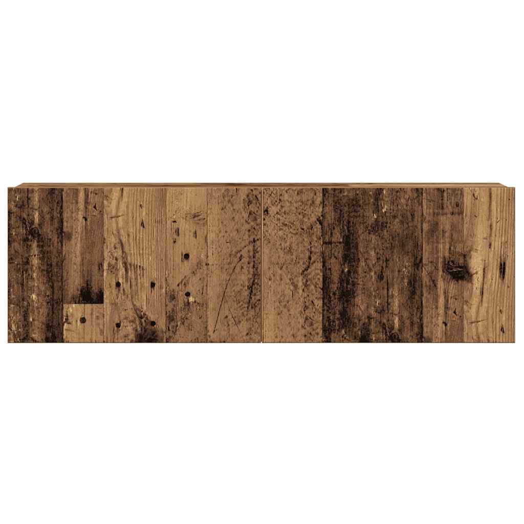 4-tlg. TV-Schrank-Set Weiß Holzwerkstoff