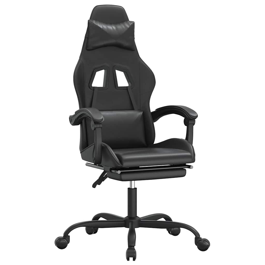 Gaming-Stuhl Drehbar Schwarz und Rot Kunstleder