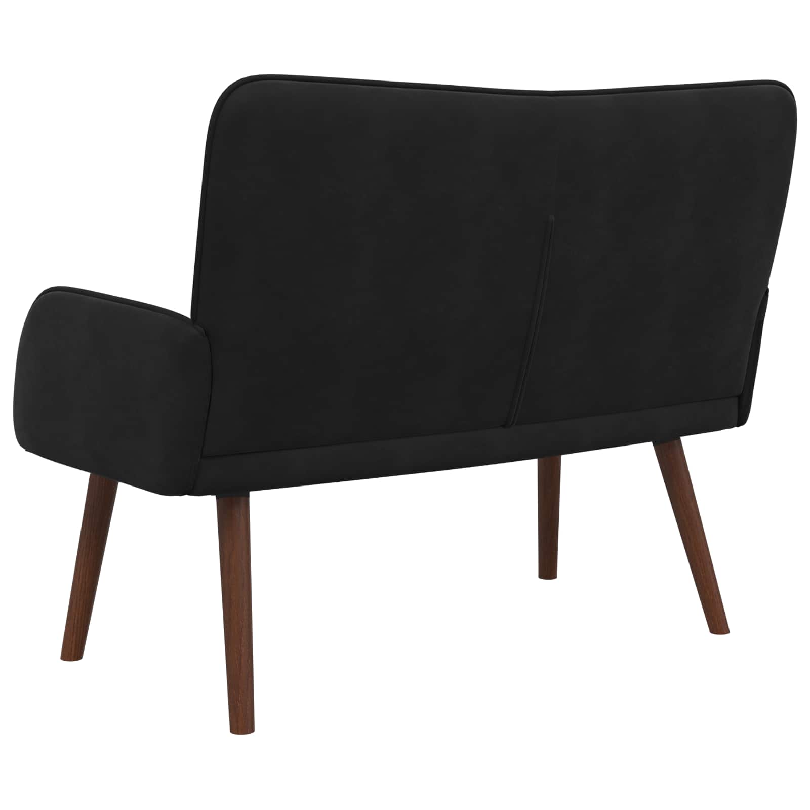 2-Sitzer Sofa Hellgrau 115 x 61 x 87 cm Samt (V)