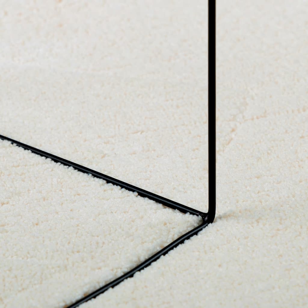 Teppich OVIEDO Kurzflor Anthrazit 120x120 cm