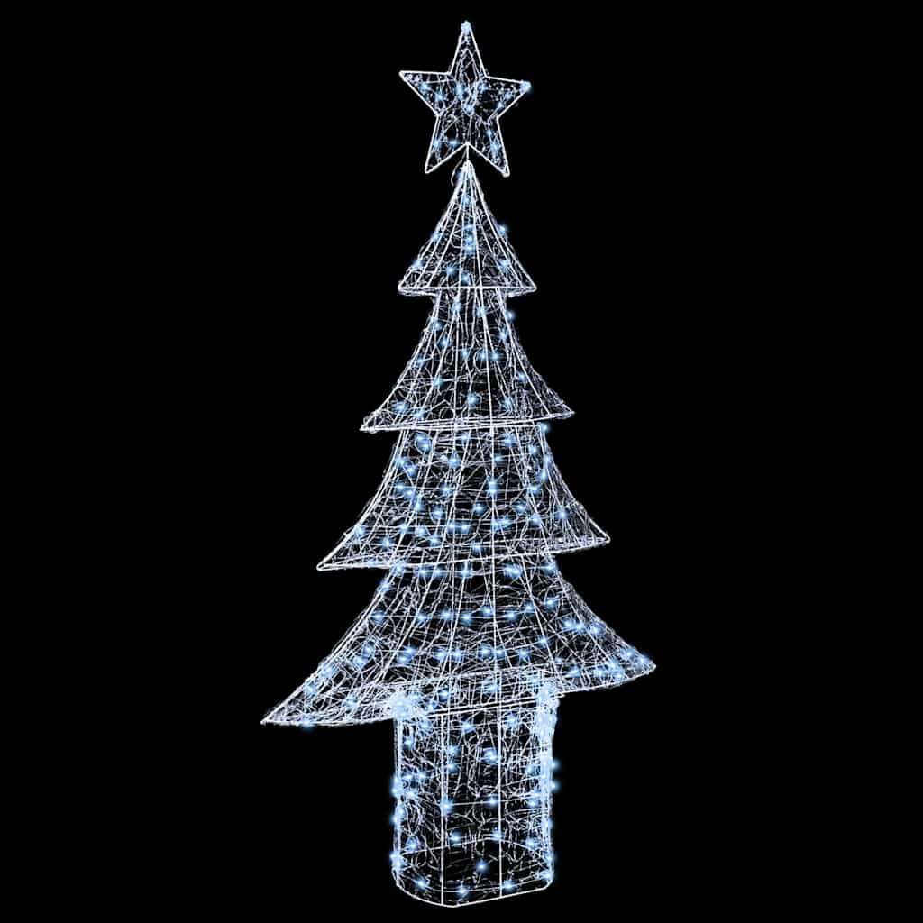 Weihnachtsbaum mit 100 LEDs Warmweiß 120 cm Acryl