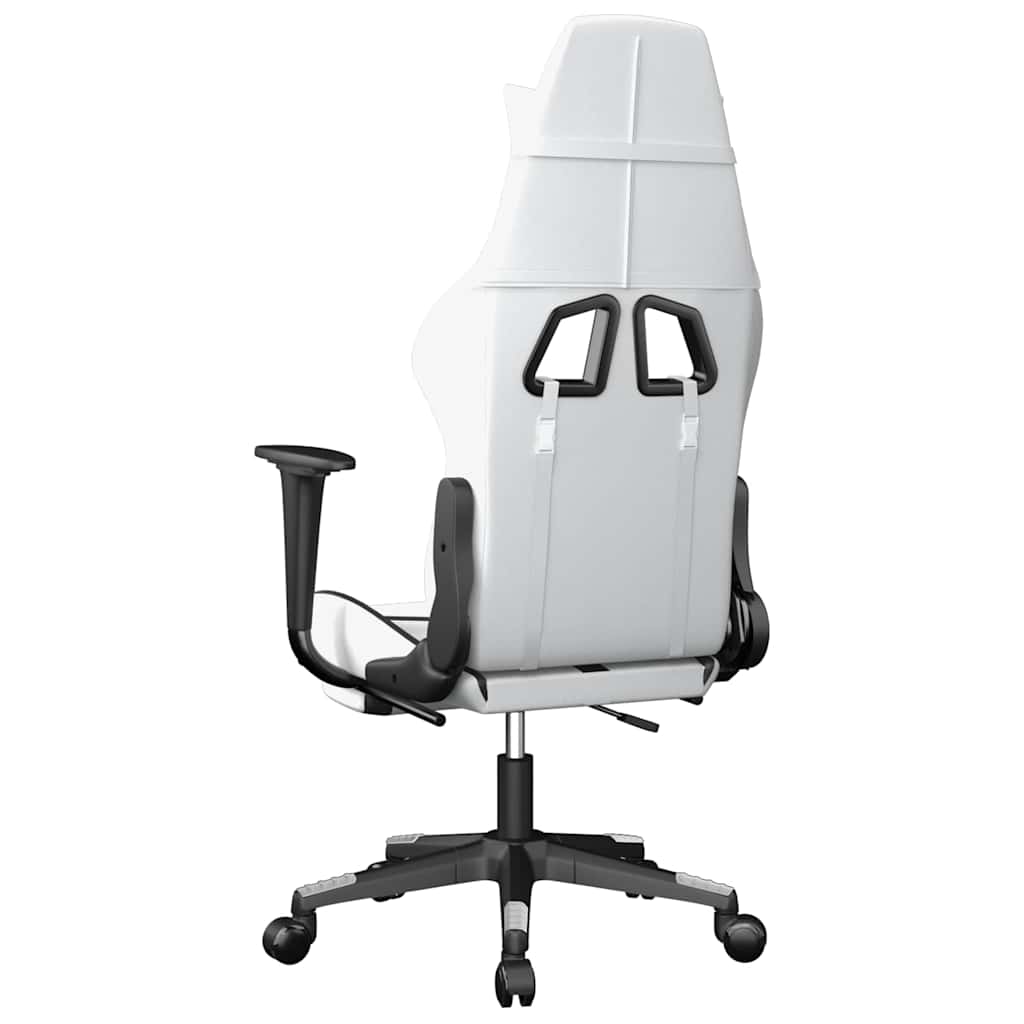 Gaming-Stuhl mit Massagefunktion Schwarz und Grün Kunstleder