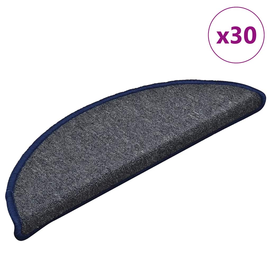 Stufenmatten 15 Stk. 56x17x3 cm Anthrazit Halbrund