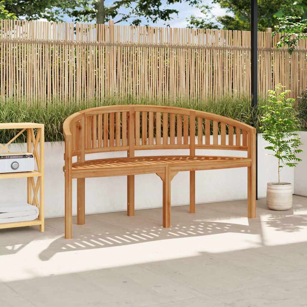 Bananenbank 180 cm Massivholz Teak