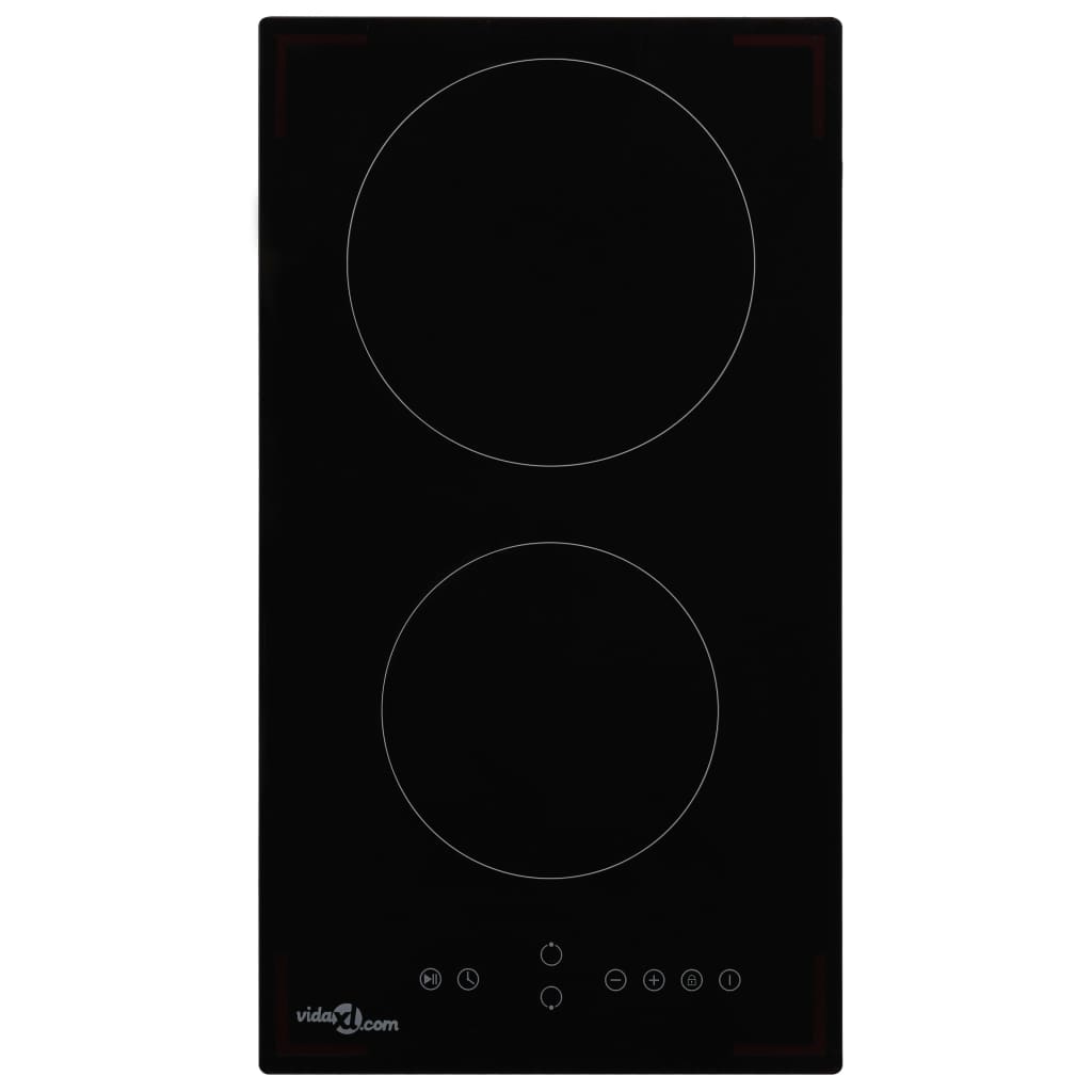 Glaskeramik-Kochfeld mit 4 Platten Touch Control 6000 W