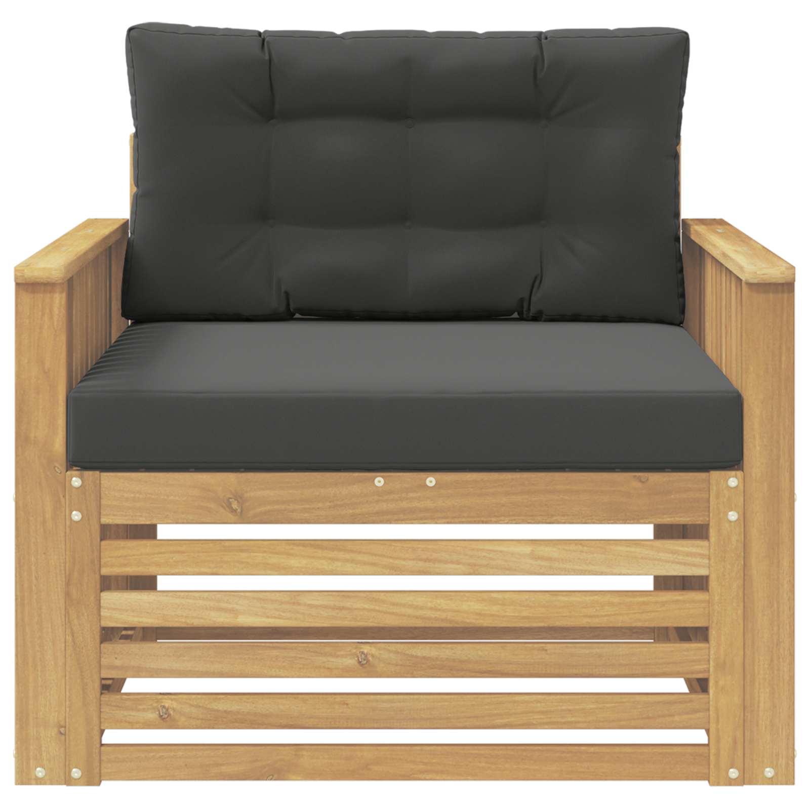 2 Stück Outdoor-Sofa Natur