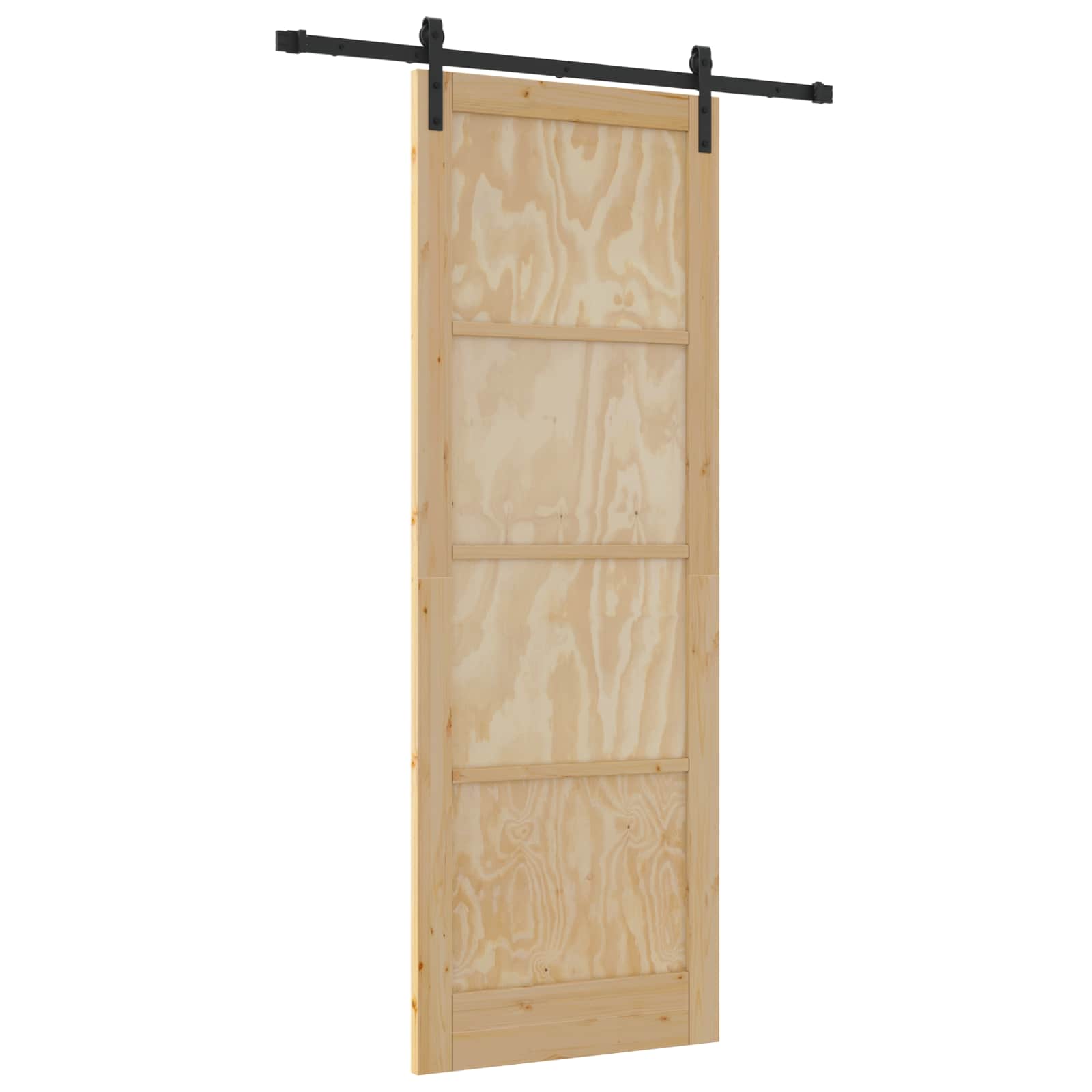Schiebetür Natur 61 x 198,5 cm Massives Kiefernholz