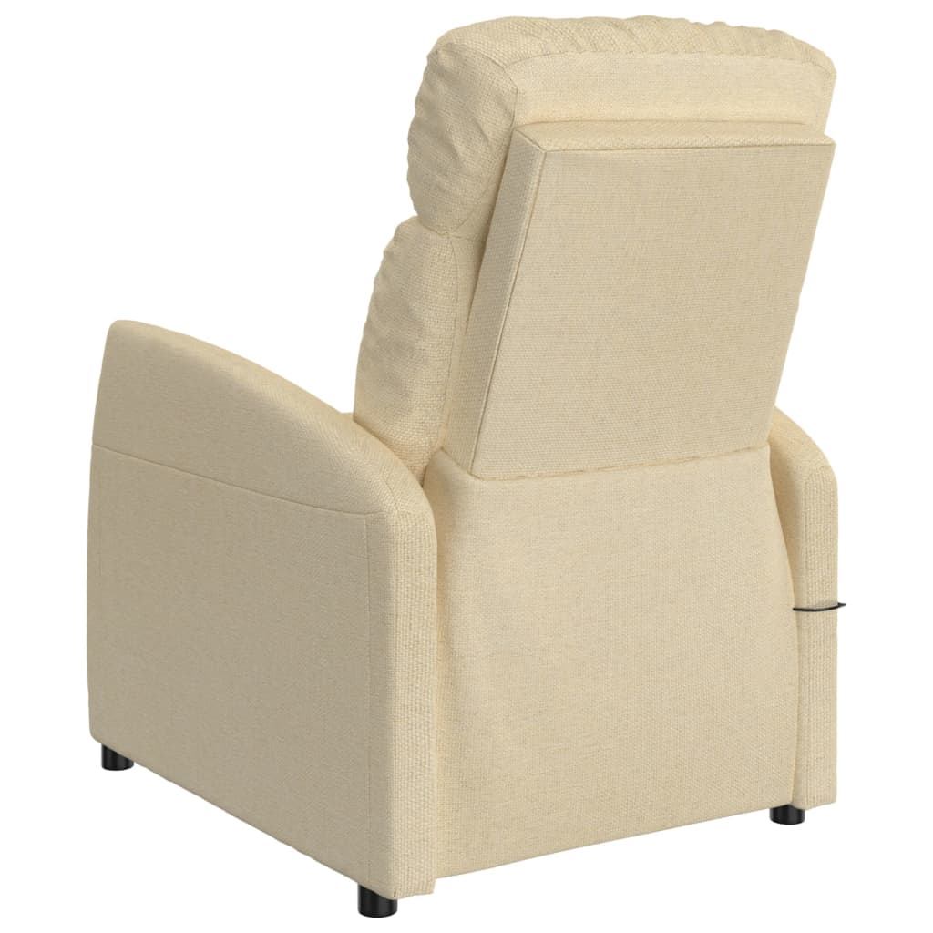 Massagesessel Creme Stoff