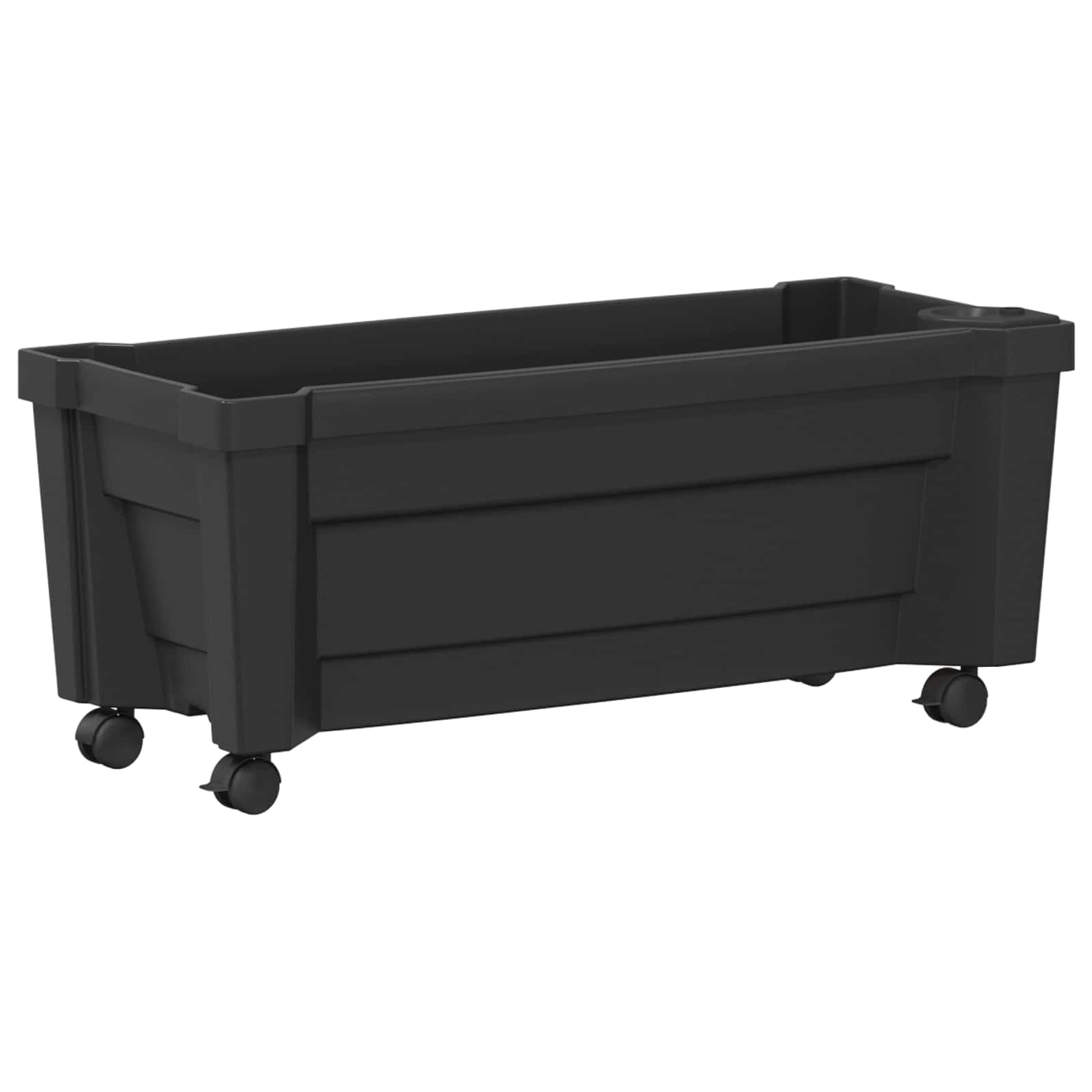Calypso Blumentopf mit Rädern Weiß 79 x 35 x 33 cm PP