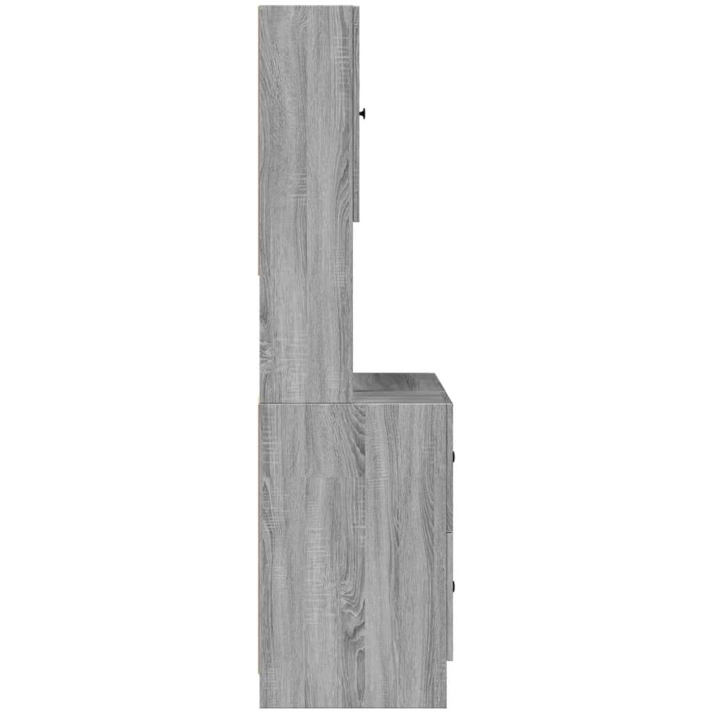 Küchenschrank Weiß 95x50x180 cm Holzwerkstoff