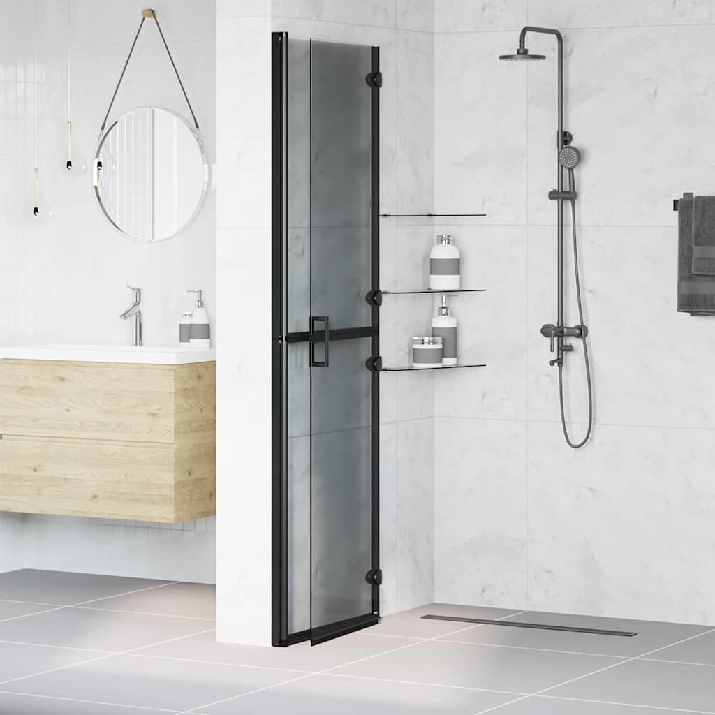 Faltbare begehbare Duschwand Transparentes ESG Glas 70x190 cm