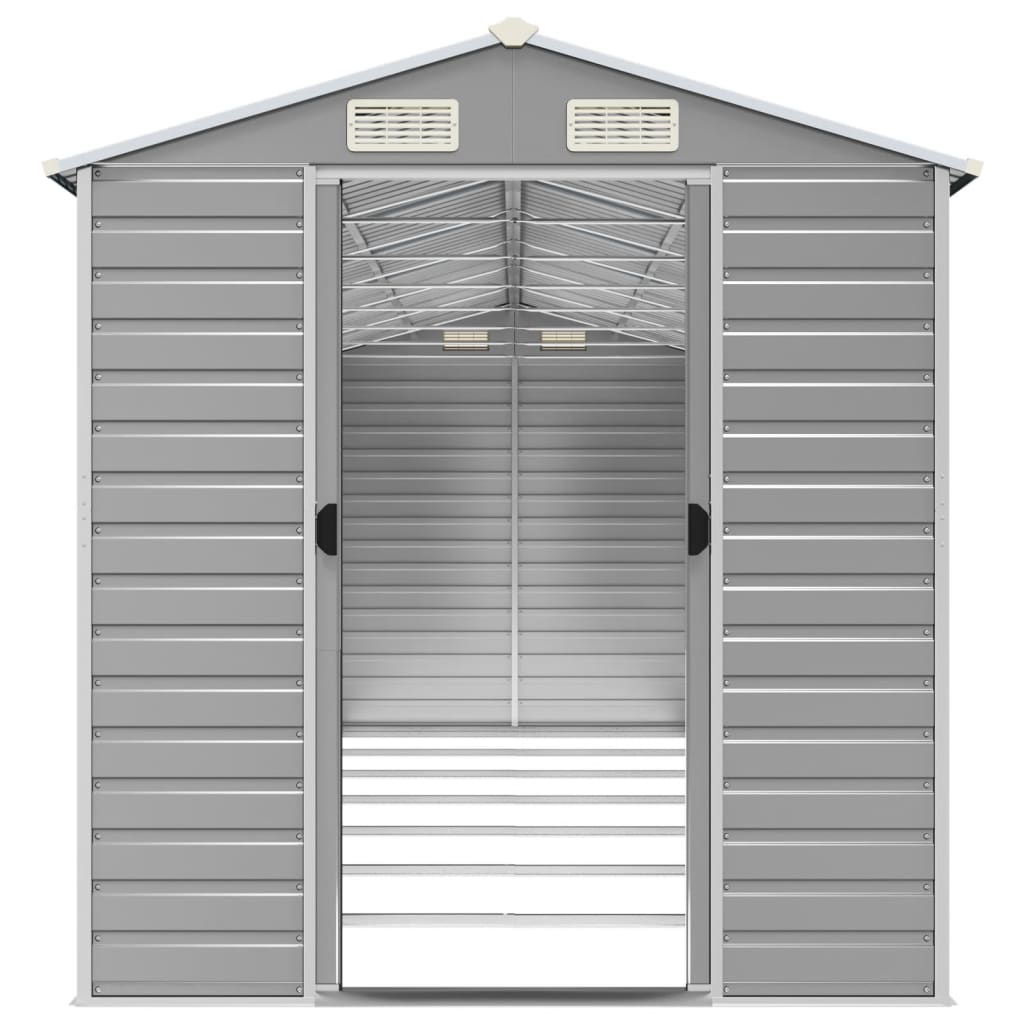 Gerätehaus Grün 191x130x198 cm Verzinkter Stahl