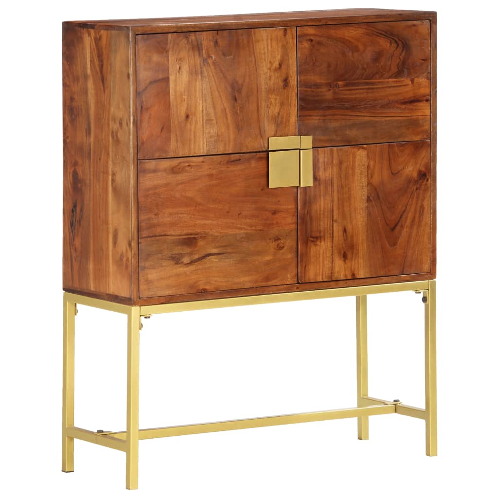 Highboard 80x30x100 cm Massivholz Mango