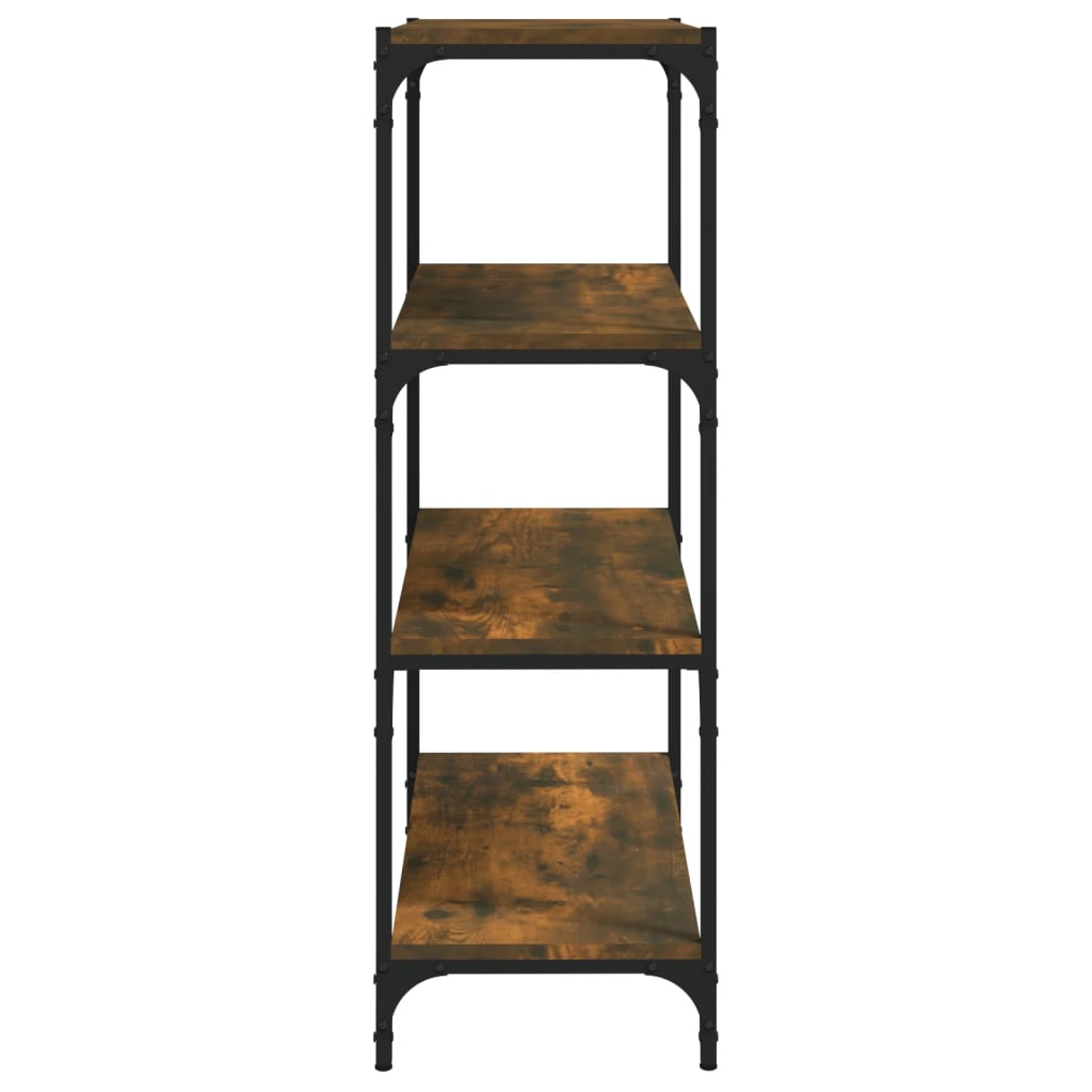 Bücherregal Schwarz 40x33x70,5 cm Holzwerkstoff und Stahl