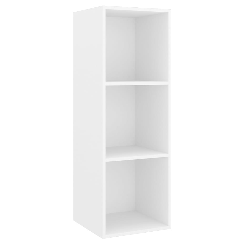 3-tlg. TV-Schrank-Set Weiß Holzwerkstoff