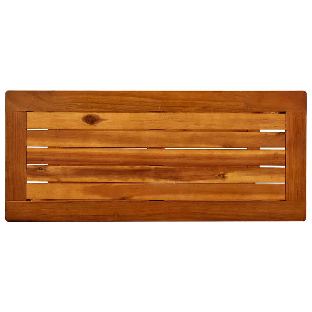 Gartenkonsole Tisch Helles Akazienholz 80 x 35 x 75 cm