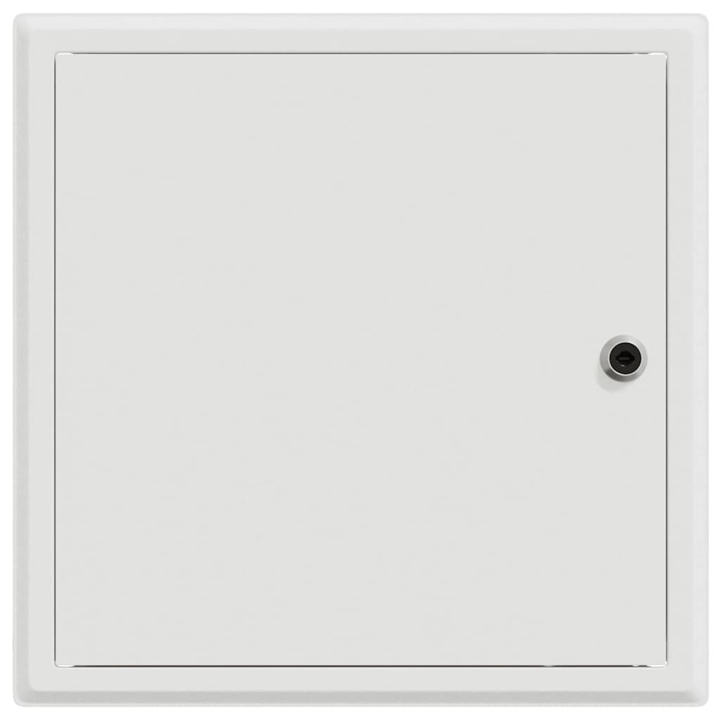 Zugangsklappe 2 pcs Weiß 23 x 23 x 3 cm Stahl